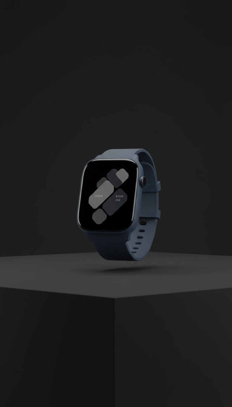 Smartwatch in graphite blue aluminum