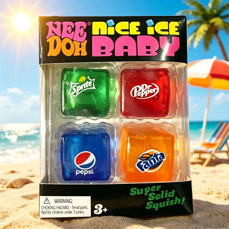 Squishy //Schylling NeeDoh Nice /*Cube Sensory Squeeze Toy Super Squish Stress Relief Anxiety Sensory Tool Stress Reliever Toys