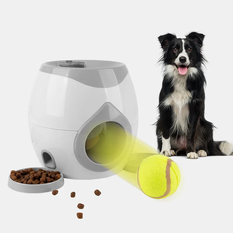 Automatic Dog Ball Launcher, Interactive Fetch Machine for Indoor Outdoor, Pet Training Toy with Mental Stimulation
