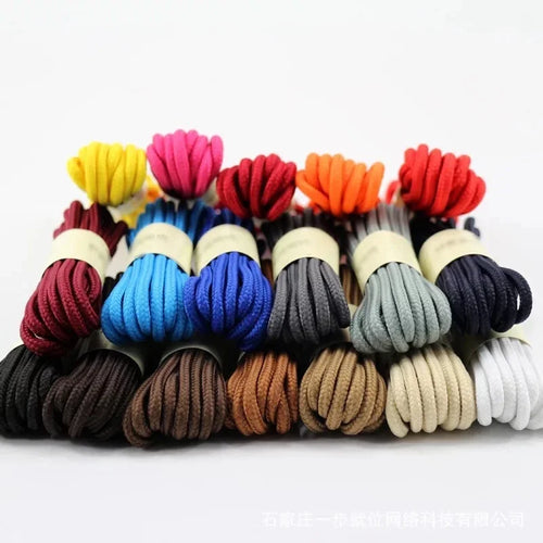 1 Pair Classic Round Shoe laces Outdoor Sneakers Shoes Laces Solid Color Kids Adult Shoelaces 90/120/150CM YD-1