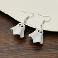 Gothic Cute White Ghost Dangle Earrings For Women Female Halloween Style Drop Earings Party Ear Jewelry Accessories Gifts Punk