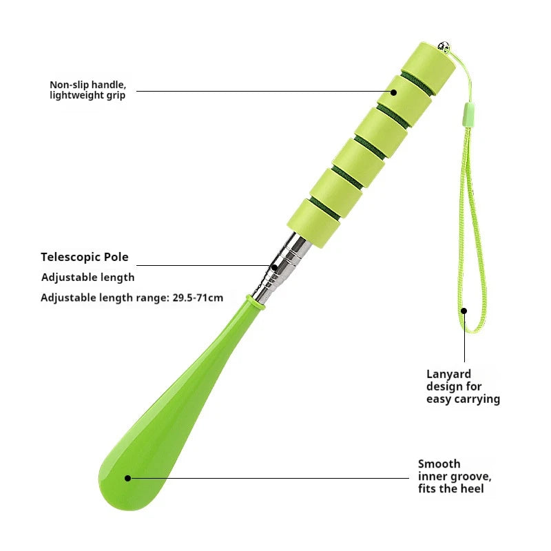 1Pcs/2Pcs New Stretchable Long Shoe Horns 30cm-71cm Metal Shoehorn Pregnant Woman Elderly Shoe Spoon Household Shoe Spatula