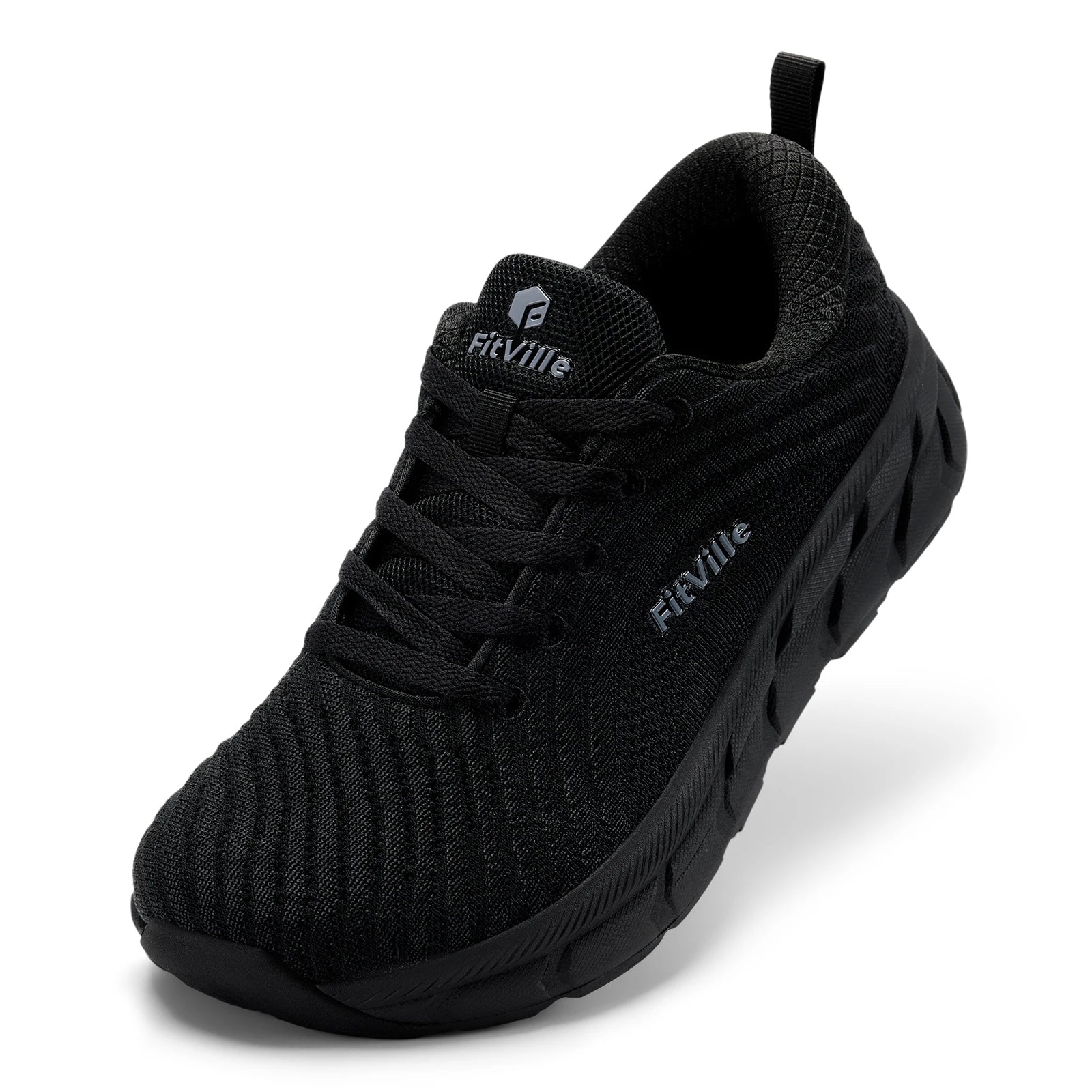 FitVille Wide Toe Box Shoes for Men Cushioned Well Extra Wide Width Shoes Non Slip Wide Lightweight Breathable Running Shoes