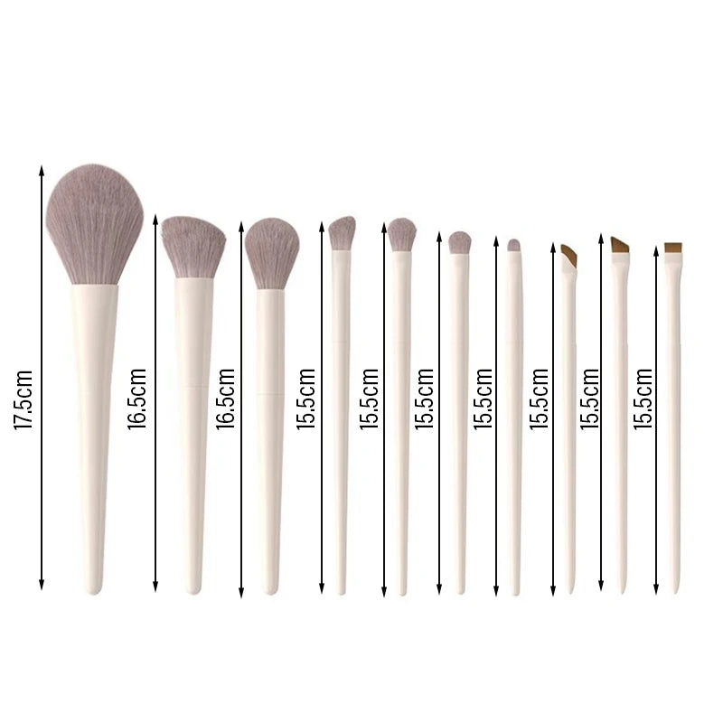 5-12PCS Professional Makeup Brushes Tool Set Eyeshadow Liner Contour Foundation Blend Brush Women Facial Beauty Cosmetics Tools