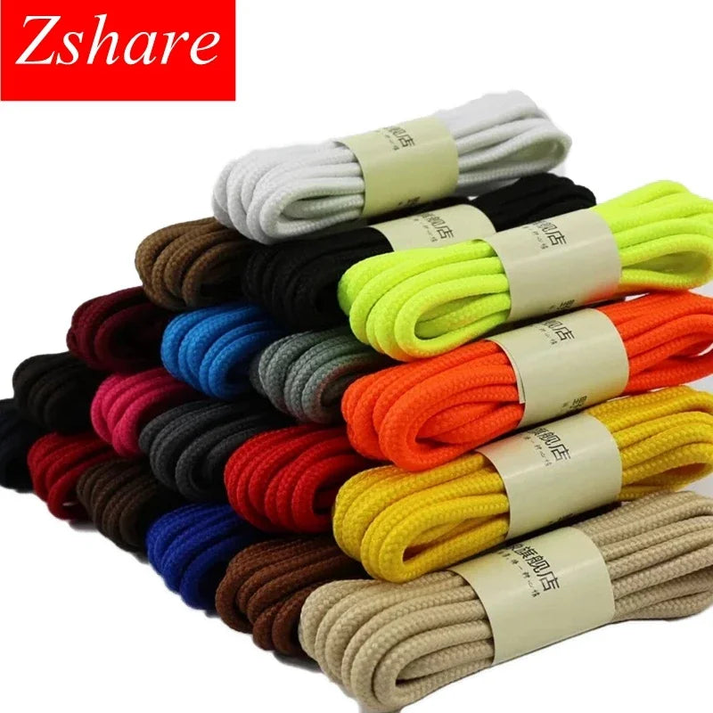 1 Pair Classic Round Shoe laces Outdoor Sneakers Shoes Laces Solid Color Kids Adult Shoelaces 90/120/150CM YD-1
