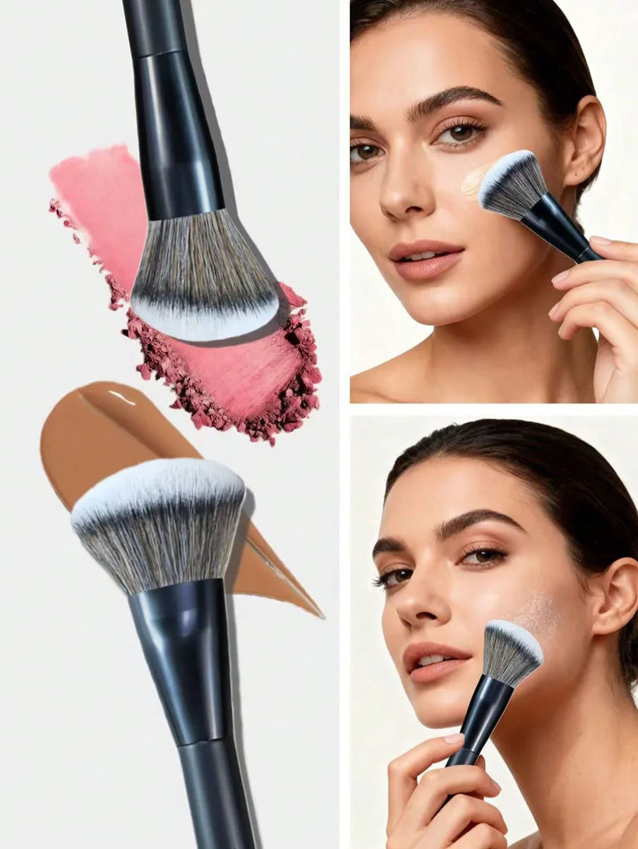 5-Piece Facial Makeup Brush Set: Foundation Brush, Powder Brush, Blush Brush, Concealer Brush, Contour Brush, Blending Brush. High-End Makeup Brushes with Oil-Sprayed Handles for a Comfortable Feel. Professional-Grade Makeup