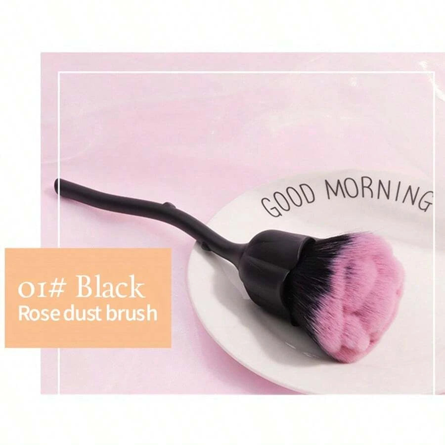 beauty Flower Nail Brush For Manicure Rose Nail Art Brush Nail Accessories Tools Dust Cleaning Brushes