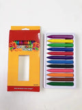 12Colors Wax Crayon Do not Dirty Hands Washable Crayons Drawing Painting Crayon Sticks Colored Wax Crayons Art Supply