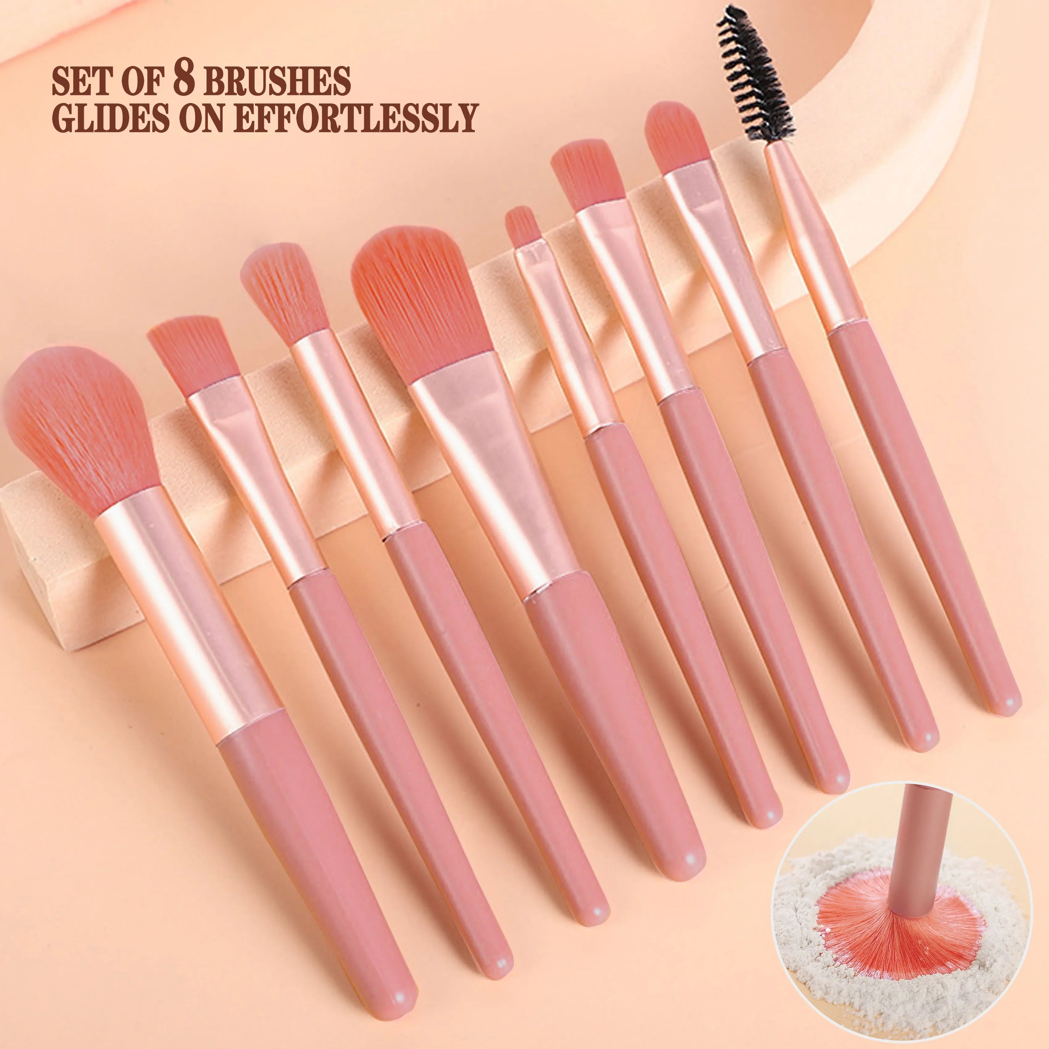 Makeup Brush Set Portable Soft Hair Loose Powder Concealer Eyeshadow Blush Foundation Brush Full Beauty Tools