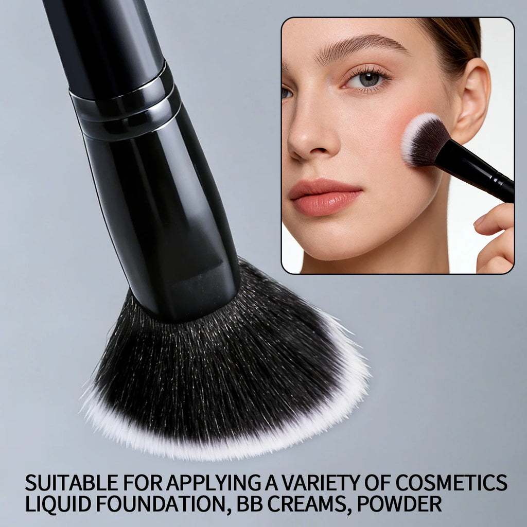 1PCS soft angled makeup brush, blush brush, contouring brush, powder brush, setting brush, contour brush, portable beauty tools