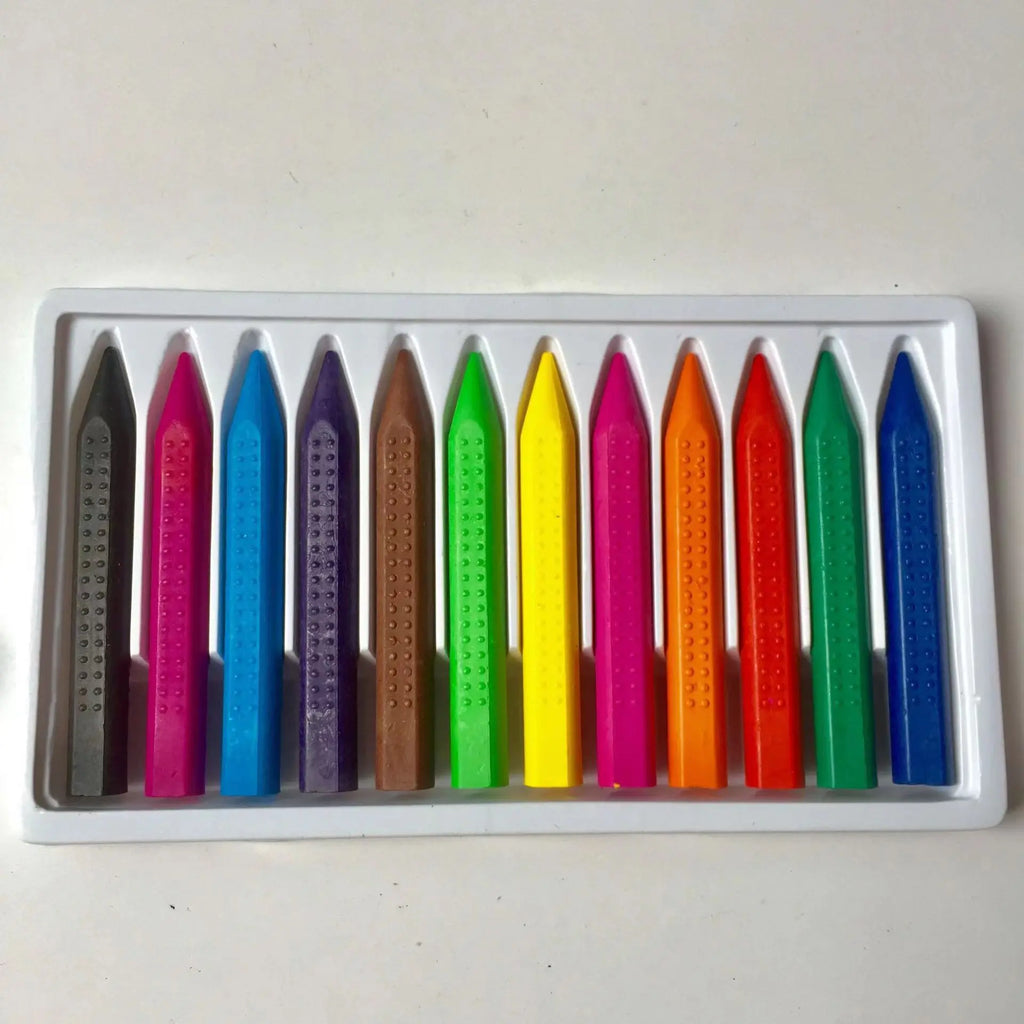 12Colors Wax Crayon Do not Dirty Hands Washable Crayons Drawing Painting Crayon Sticks Colored Wax Crayons Art Supply
