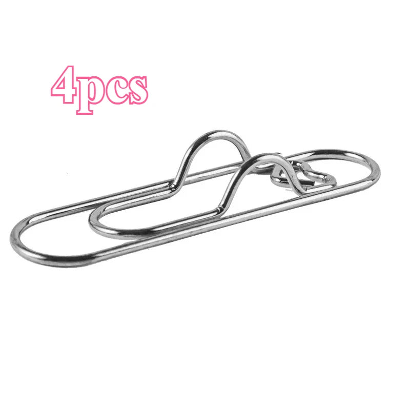 4Pcs Multifunctional Love Pen Clip, Portable Hanging Pen Button Fixed Seat Paper Clip for Notebook Stationery Accessories
