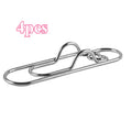 4Pcs Multifunctional Love Pen Clip, Portable Hanging Pen Button Fixed Seat Paper Clip for Notebook Stationery Accessories