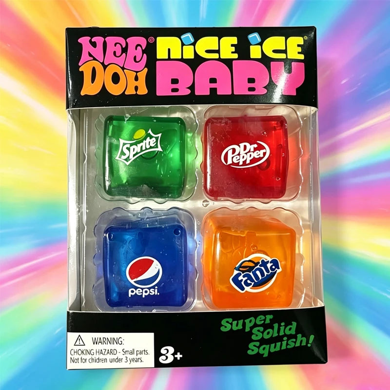 Squishy //Schylling NeeDoh Nice /*Cube Sensory Squeeze Toy Super Squish Stress Relief Anxiety Sensory Tool Stress Reliever Toys