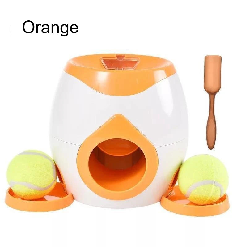 Automatic Dog Ball Launcher, Interactive Fetch Machine for Indoor Outdoor, Pet Training Toy with Mental Stimulation