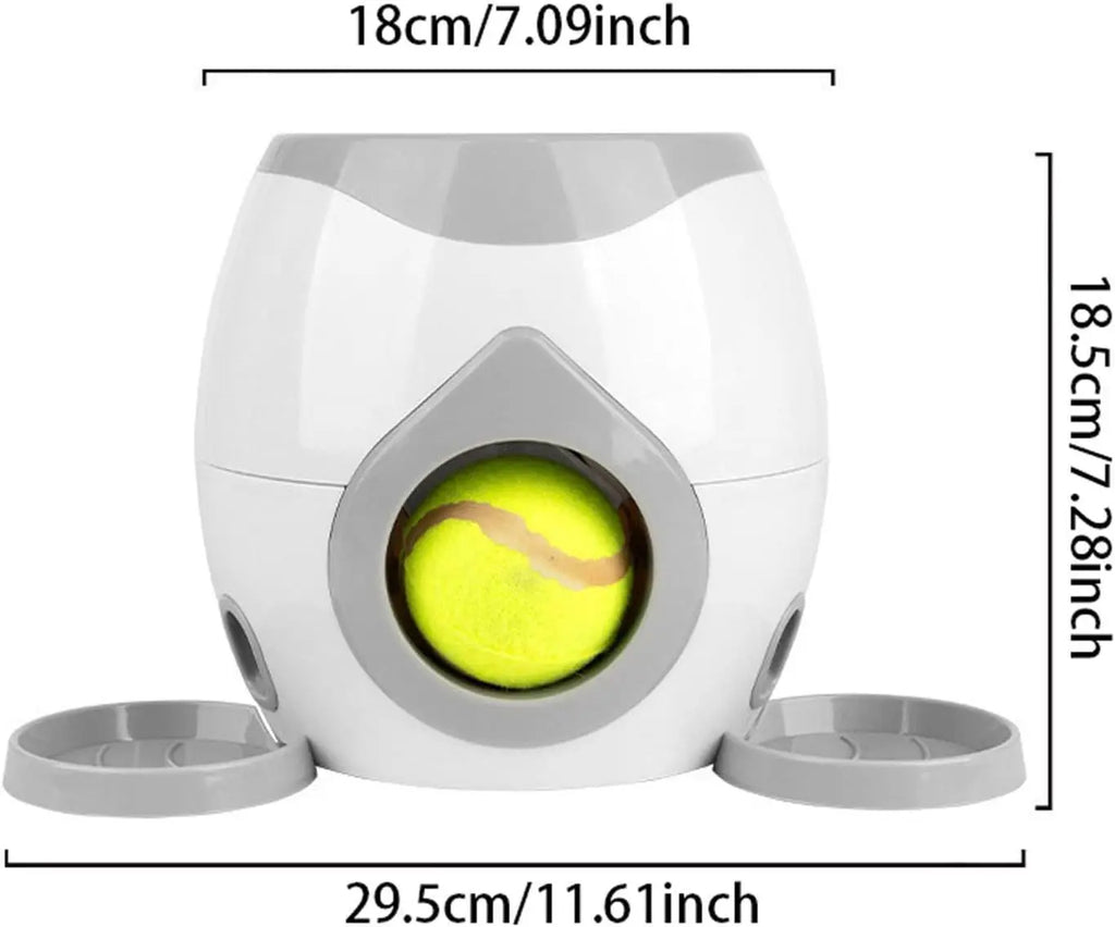 Automatic Dog Ball Launcher, Interactive Fetch Machine for Indoor Outdoor, Pet Training Toy with Mental Stimulation