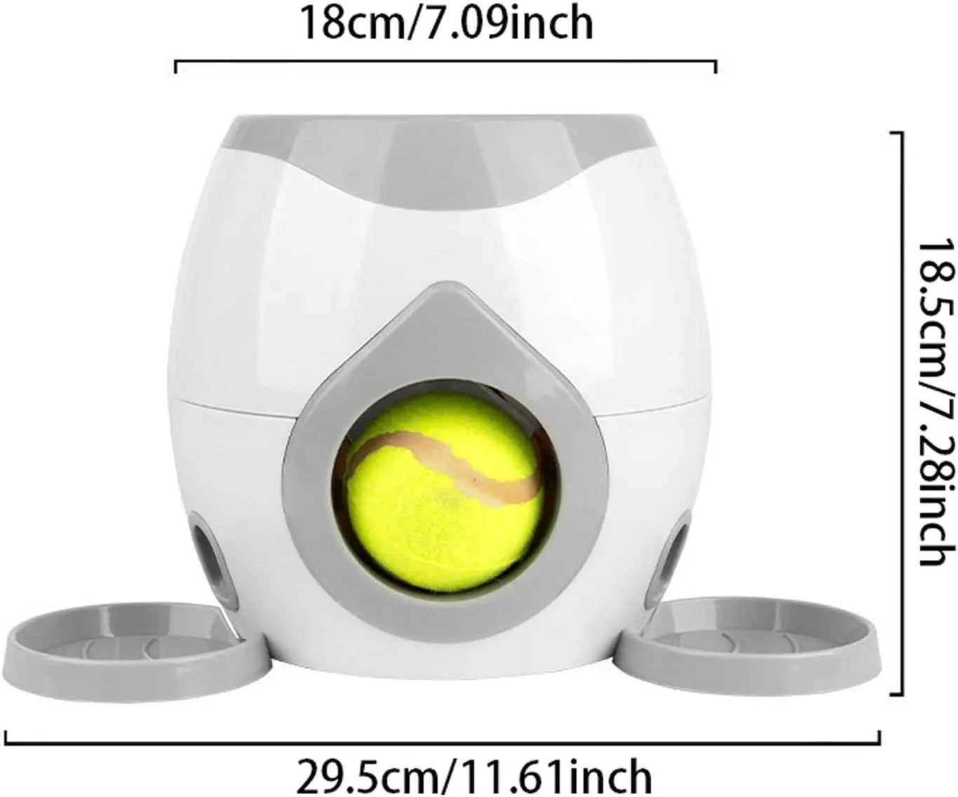 Automatic Dog Ball Launcher, Interactive Fetch Machine for Indoor Outdoor, Pet Training Toy with Mental Stimulation