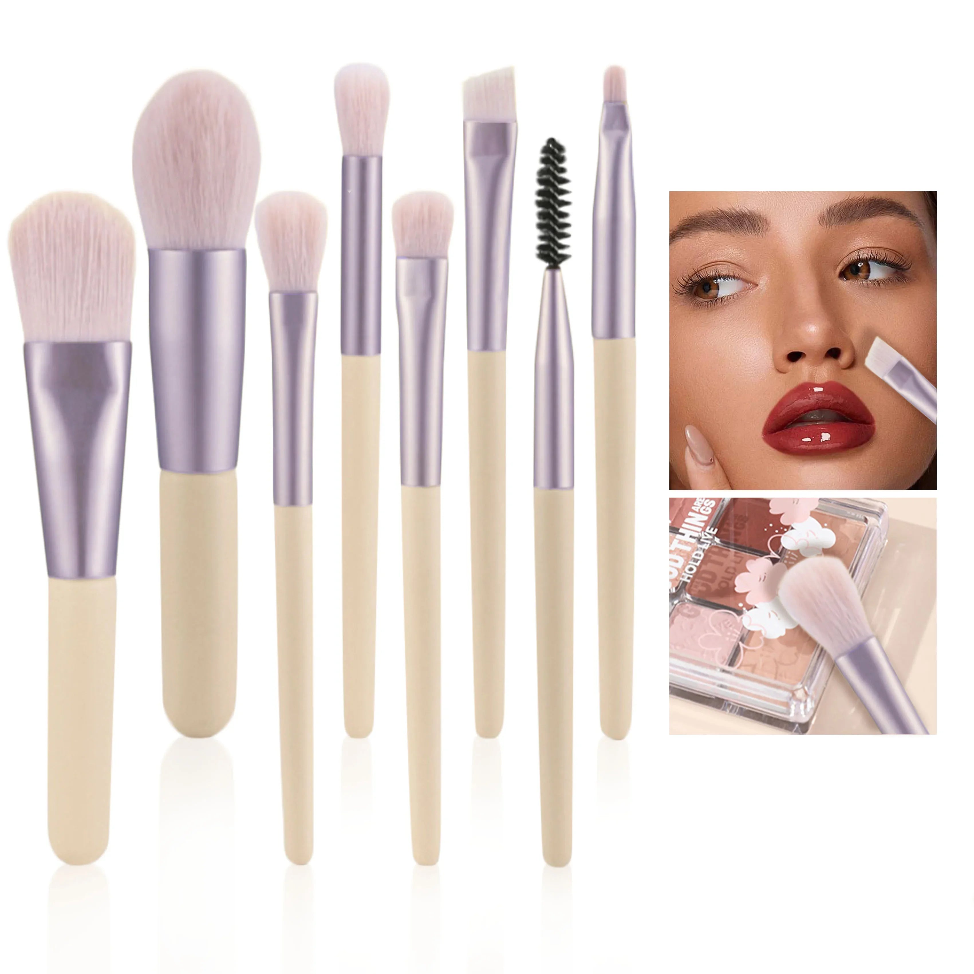 Makeup Brush Set Portable Soft Hair Loose Powder Concealer Eyeshadow Blush Foundation Brush Full Beauty Tools