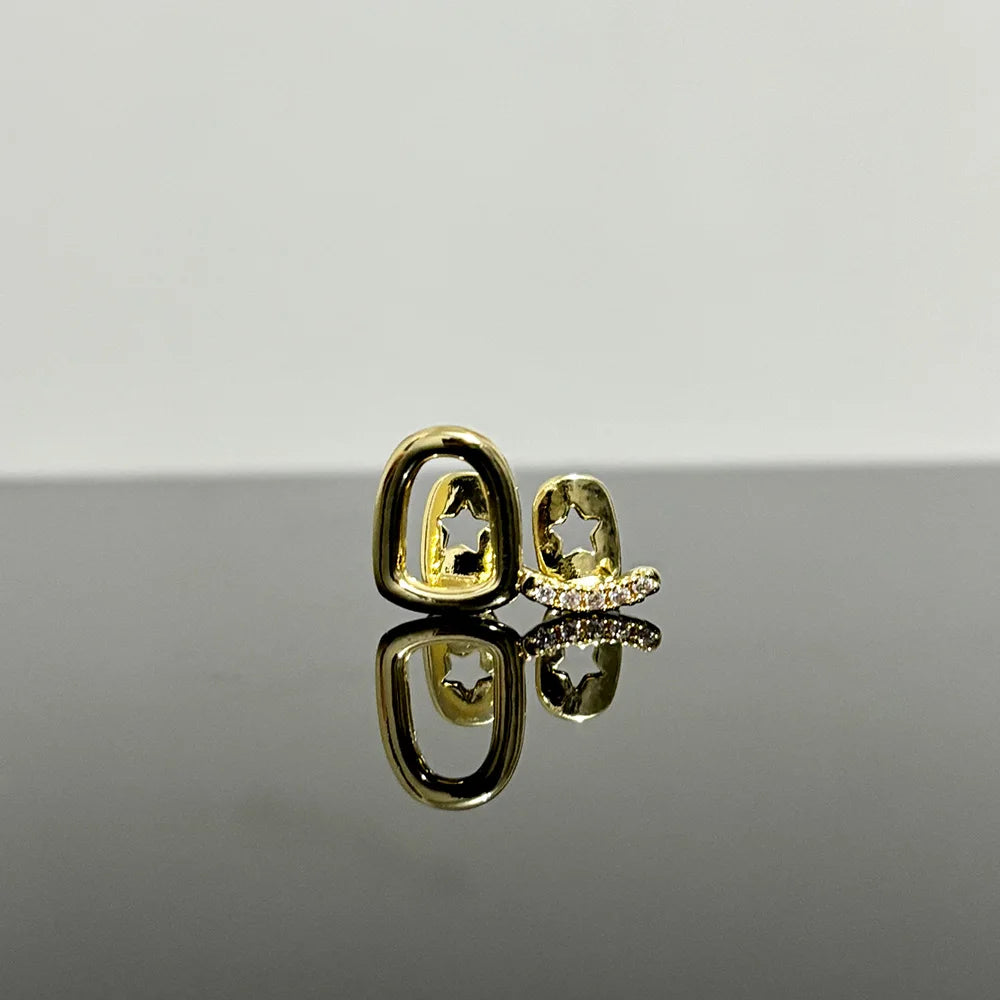 RACHELZ Hip Hop DIY Single Hollow Zircon Grillz Teeth Punk Top Bottom CZ Stone Tooth Caps Jewelry Women Men Halloween Gift