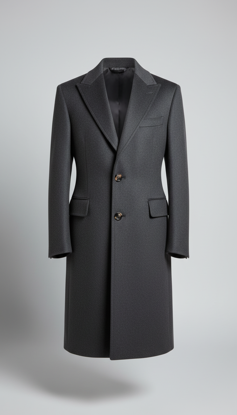 Cashmere Structured Overcoat